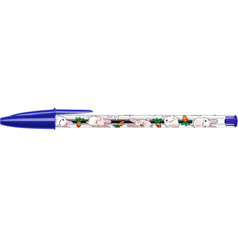 Esferográfica Cristal Kawaii Tinta Azul 3 Unidades Bic