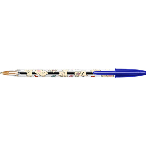 Esferográfica Cristal Kawaii Tinta Azul 3 Unidades Bic