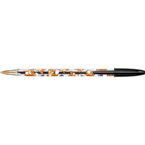 Esferográfica Cristal Kawaii Tinta Preta 3 Unidades Bic