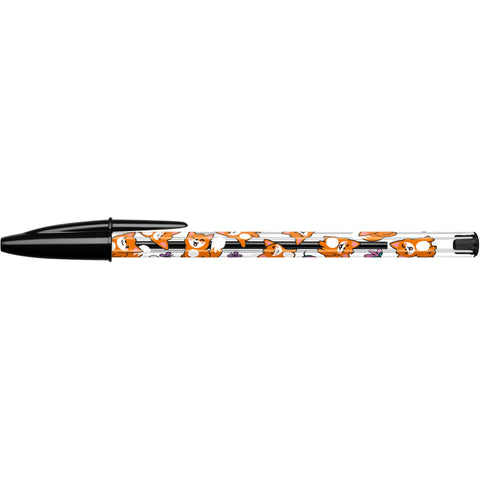 Esferográfica Cristal Kawaii Tinta Preta 3 Unidades Bic