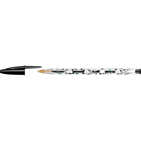 Esferográfica Cristal Kawaii Tinta Preta 3 Unidades Bic