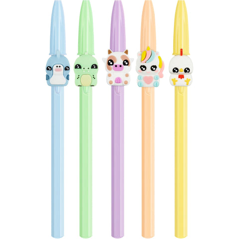 Esferográfica Cristal Figurine Tubarão/ Crocodilo 2 Unidades Bic
