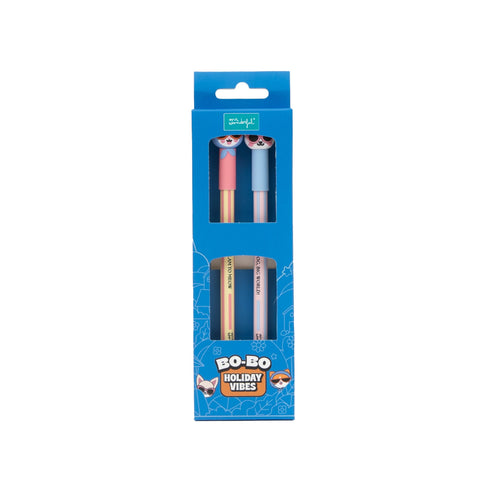 Conjunto 2 Canetas Apagar Bo-Bo-Gato+Chihuahua