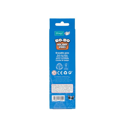 Conjunto 2 Canetas Apagar Bo-Bo-Gato+Chihuahua