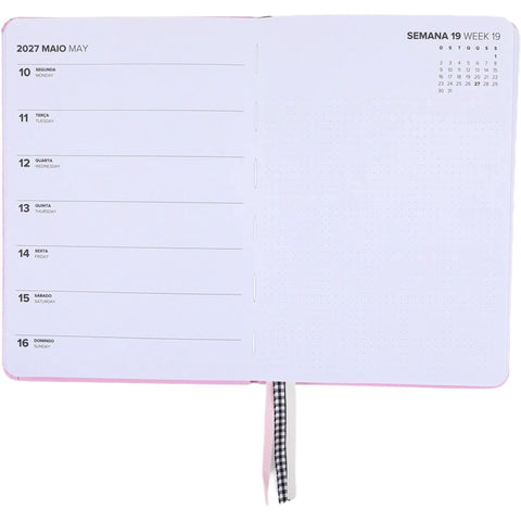 Agenda A5 2027 12 Meses Semanal Calm (várias opções) Note!