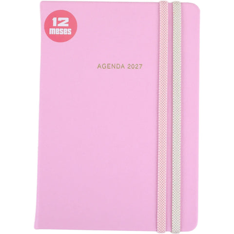Agenda A5 2027 12 Meses Semanal Calm (várias opções) Note!