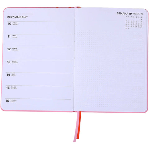 Agenda A5 2027 12 Meses Semanal Essential (várias opções) Note!