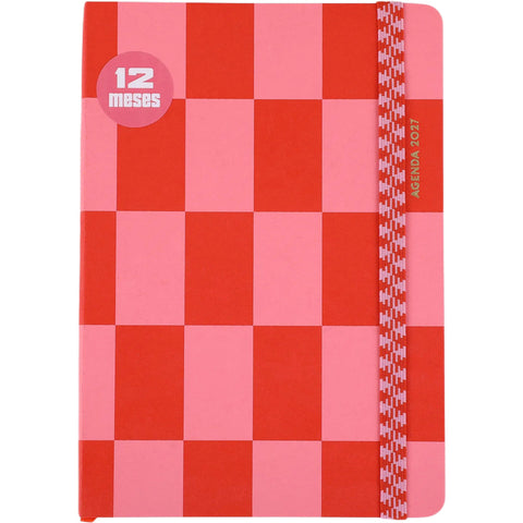 Agenda A5 2027 12 Meses Semanal Chess (várias opções) Note!