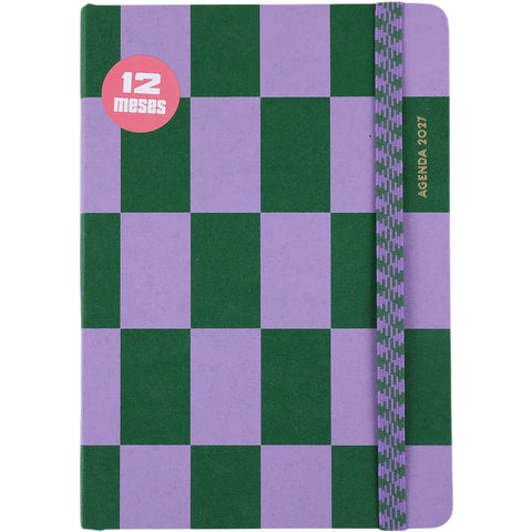 Agenda A5 2027 12 Meses Semanal Chess (várias opções) Note!