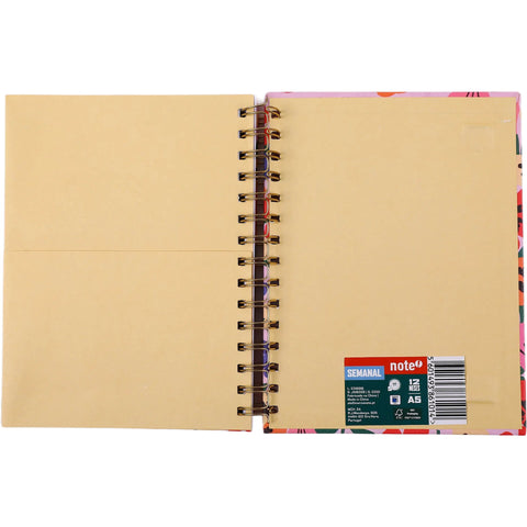 Agenda Espiral A5 2027 12 Meses Semanal Flowers (várias opções) Note!
