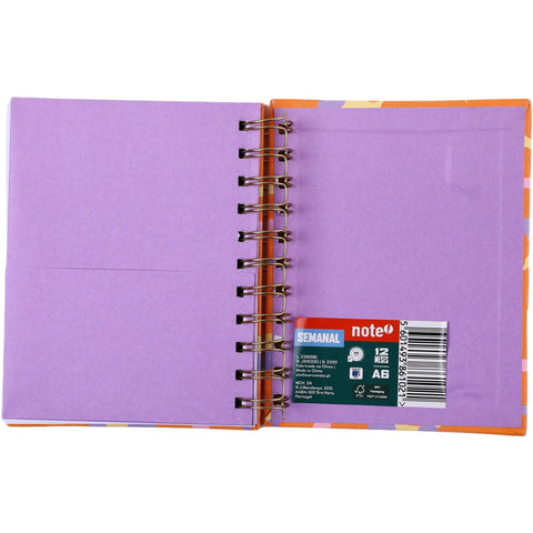 Agenda Espiral A6 2027 12 Meses Semanal Flowers (várias opções) Note!
