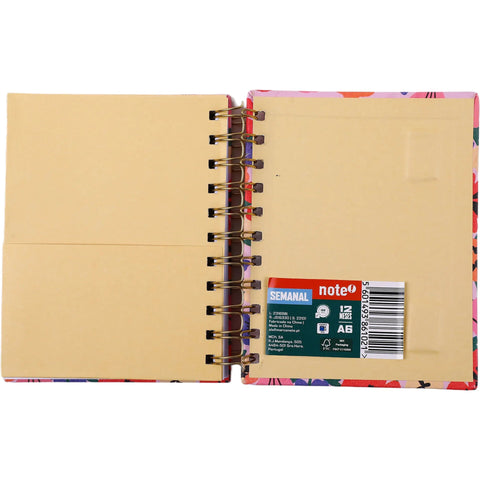 Agenda Espiral A6 2027 12 Meses Semanal Flowers (várias opções) Note!