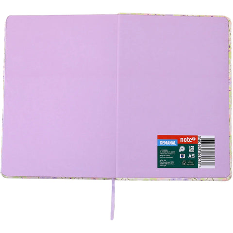 Agenda A5 2027 12 Meses Semanal Mini Flowers (várias opções) Note