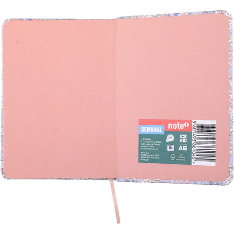 Agenda A6 2027 12 Meses Semanal Mini Flowers (várias opções) Note!