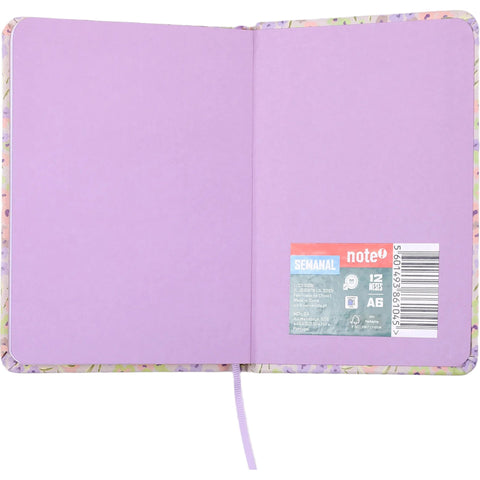Agenda A6 2027 12 Meses Semanal Mini Flowers (várias opções) Note!