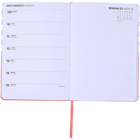 Agenda A5 2027 12 Meses Semanal Geometric (várias opções) Note!