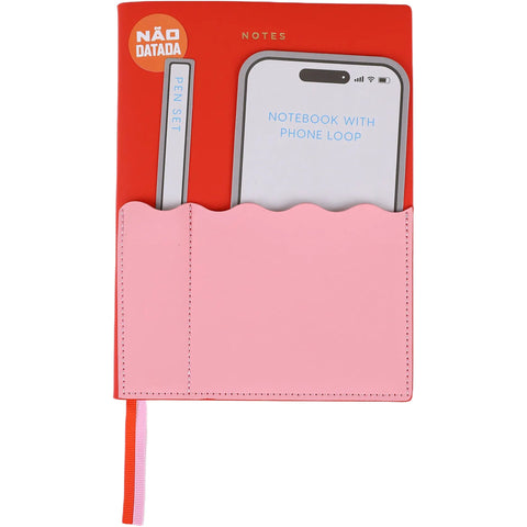 Agenda A5 Não Datada com Bolsos Double Organize (várias opções) Note!