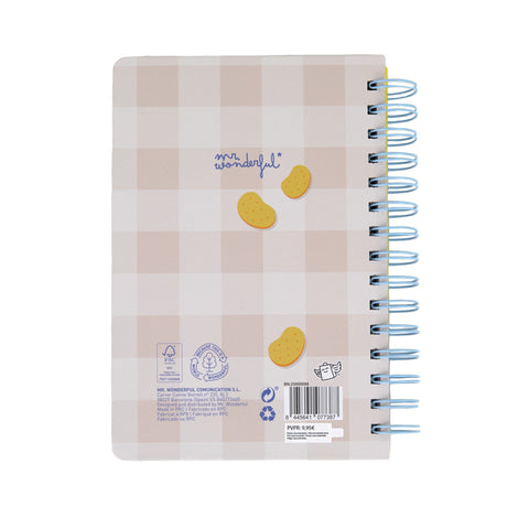 Caderno Formato A5 Squishy - Lazy Raccoon
