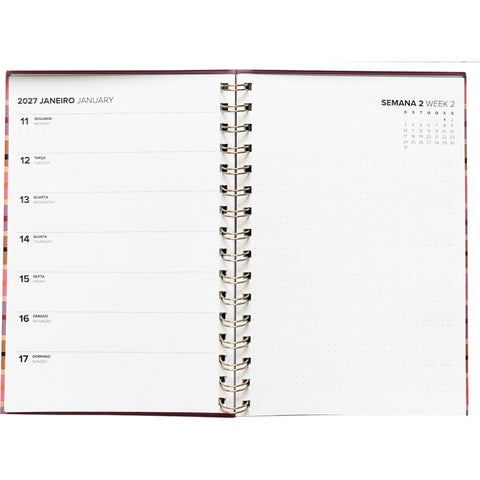 Agenda Formato A5 26/ 27 Esp 16 M Sem Strips Note!