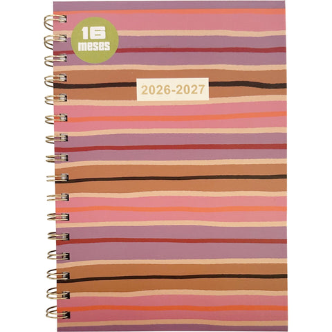 Agenda Espiral A5 26/ 27 16 Meses Semanal Strips (várias opções) Note!
