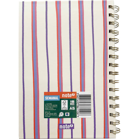 Agenda Formato A5 26/ 27 Esp 16 M Sem Strips Note!