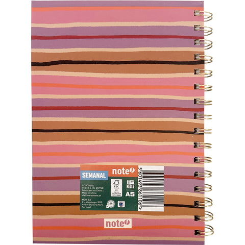 Agenda Formato A5 26/ 27 Esp 16 M Sem Strips Note!