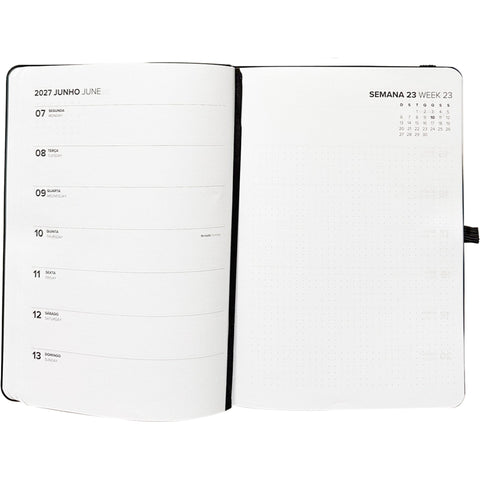 Agenda A5 2027 12 Meses Semanal Prime Note!