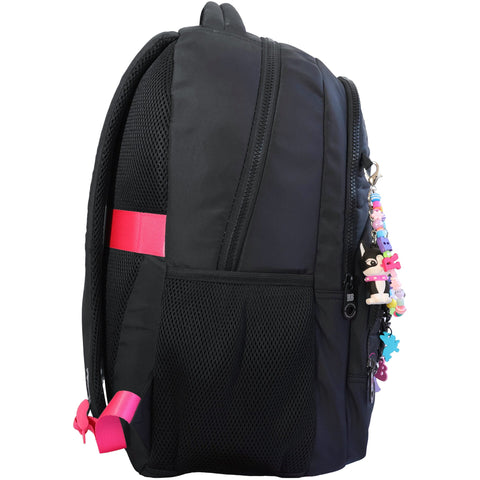 Mochila Corações Preto Rebecca Bonbon