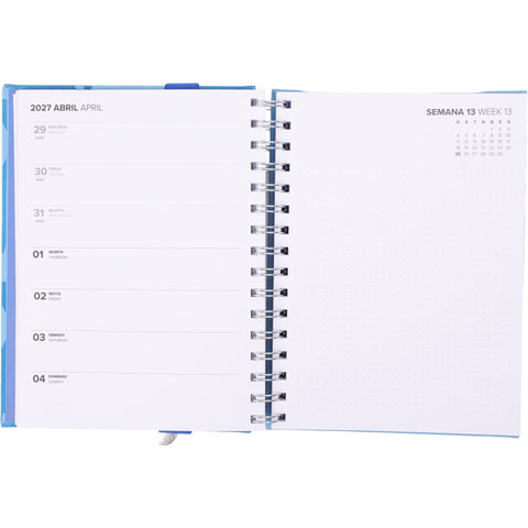 Agenda Espiral A5 26/27 16 Meses Semanal com Estojo Half (várias opções) Note!