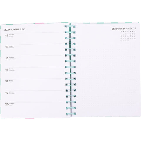 Agenda A5 26/27 16 Meses Semanal com Estojo e Sublinhadores Spring (várias opções) Note!