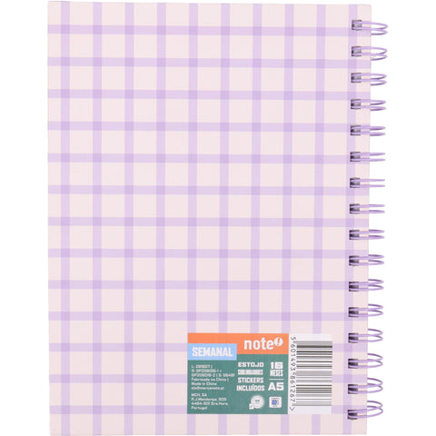 Agenda A5 26/27 16 Meses Semanal com Estojo e Sublinhadores Spring (várias opções) Note!