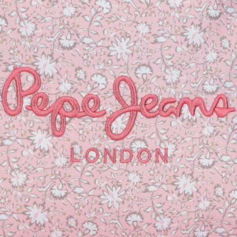 Mochila Dupla 40 Centímetros Mia Rosa Claro Pepe Jeans