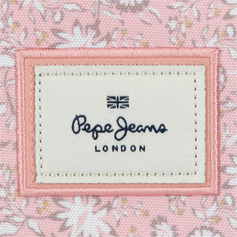 Mochila Dupla 40 Centímetros Mia Rosa Claro Pepe Jeans