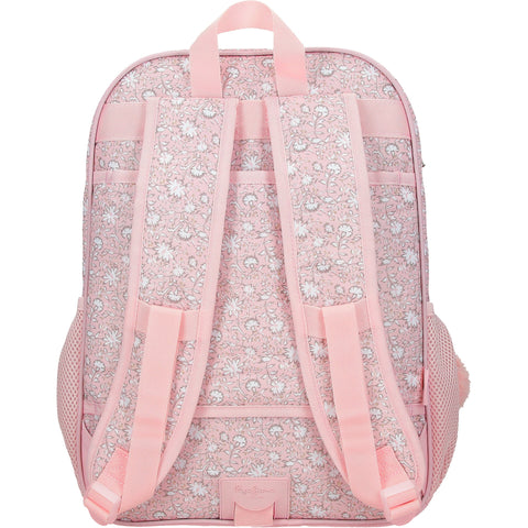 Mochila Dupla 40 Centímetros Mia Rosa Claro Pepe Jeans