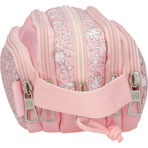 Estojo 5 Compartimentos Mia Rosa Claro Pepe Jeans