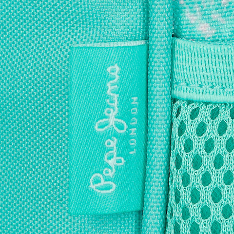 Mochila Dupla 40 Centímetros Sun Verde Turquesa Pepe Jean