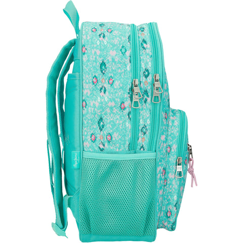 Mochila Dupla 40 Centímetros Sun Verde Turquesa Pepe Jean