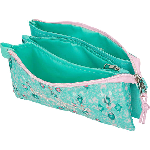 Estojo Triplo Sun Verde Turquesa Pepe Jeans