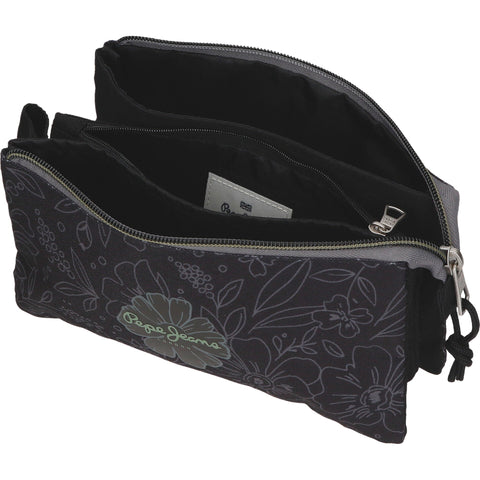 Estojo Triplo Eloise Preto Pepe Jeans