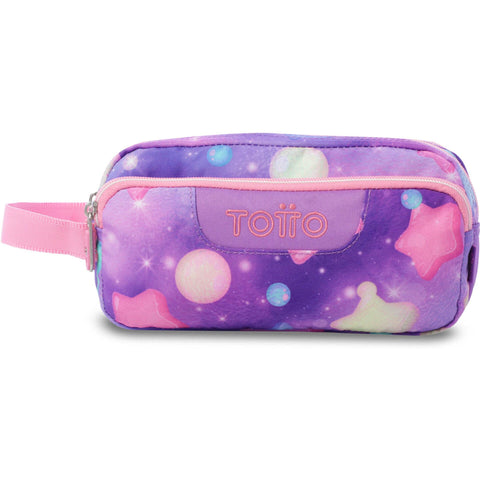 Estojo Duplo Estrelas Glitter Totto