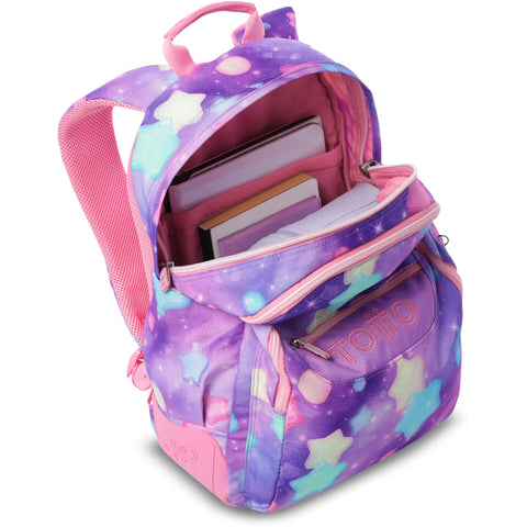 Mochila Com Base Borracha Estrelas Totto