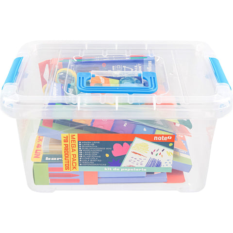 Mega Pack de Papelaria com 79 Artigos + Caixa Note!