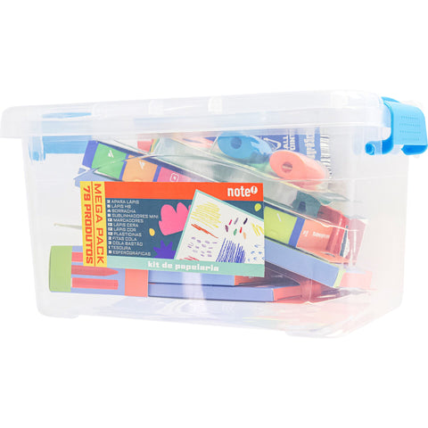 Mega Pack de Papelaria com 79 Artigos + Caixa Note!
