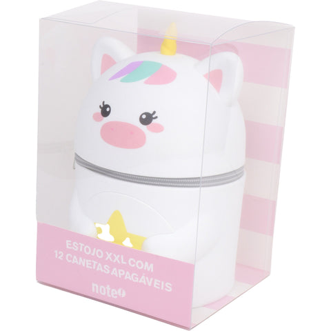 Estojo Xxl + 12 Canetas Apagáveis Note!