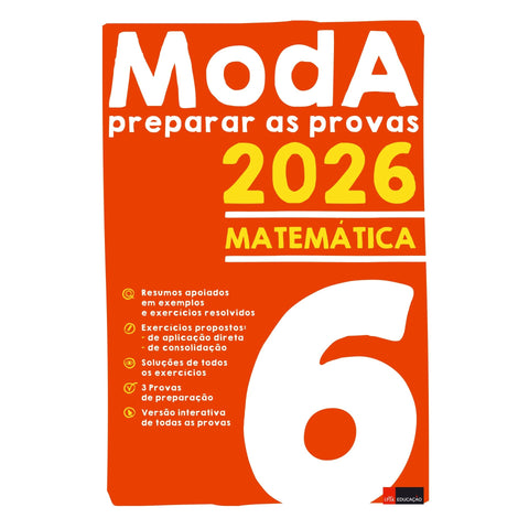 Provas Moda 2026 Matematica 6 de Nuno Valério; Carla Faneco