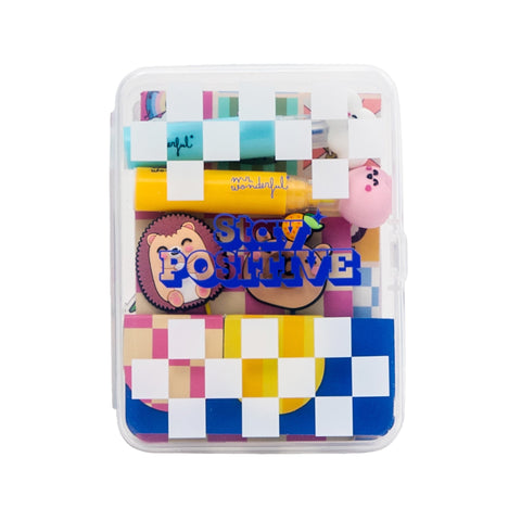 Conjunto Decoração Agenda - Stay Positive