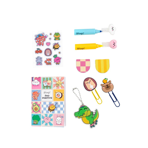 Conjunto Decoração Agenda - Stay Positive
