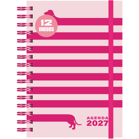 Agenda Formato A5 2027 Espiral 12 M Sem Dogs Note!