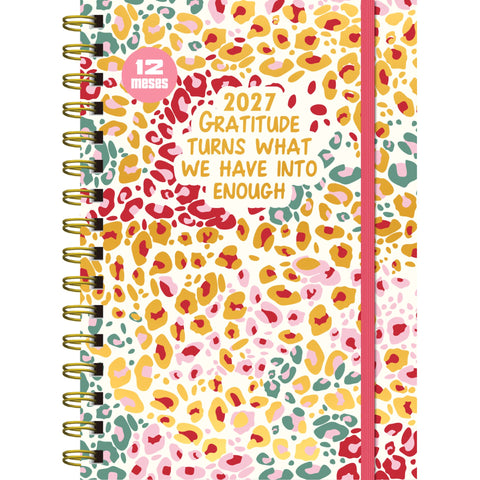 Agenda Espiral A5 2027 12 Meses Semanal Petals (várias opções) Note!