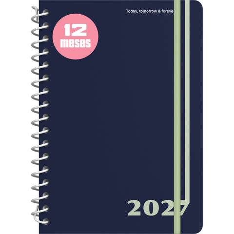 Agenda Espiral A5 2027 12 Meses Semanal Classic (várias opções) Note!
